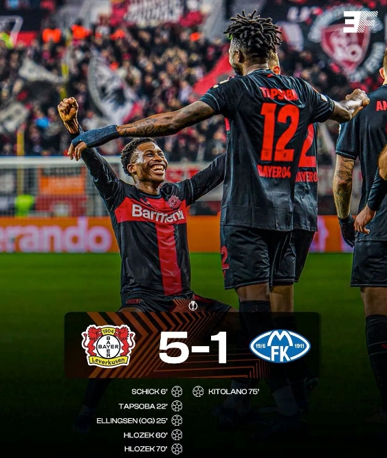 勒沃庫森全勝晉級(jí)！歐聯(lián)杯16強(qiáng)門票已拿下